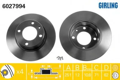 Тормозной диск GIRLING купить