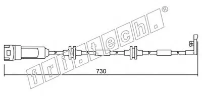Сигнализатор, износ тормозных колодок fri.tech. купить