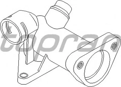 Фланец охлаждающей жидкости TOPRAN купить