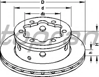 Тормозной диск TOPRAN купить