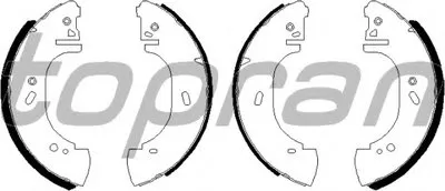 Комплект тормозных колодок TOPRAN купить