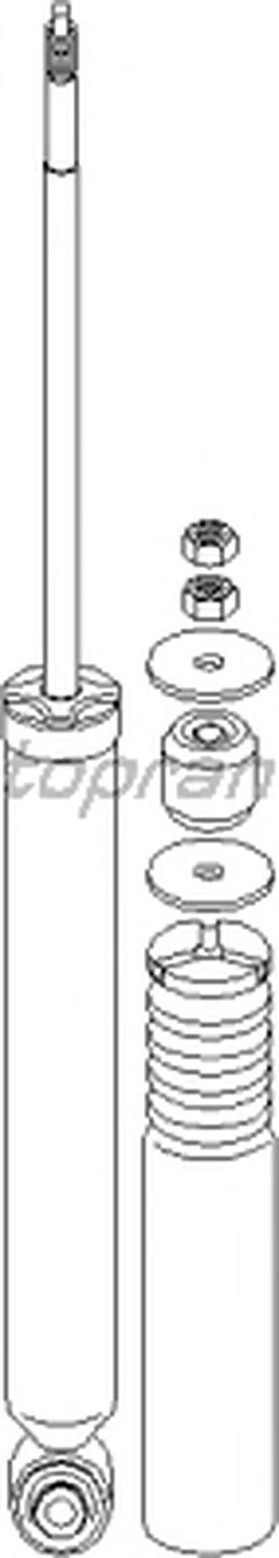 Амортизатор TOPRAN купить