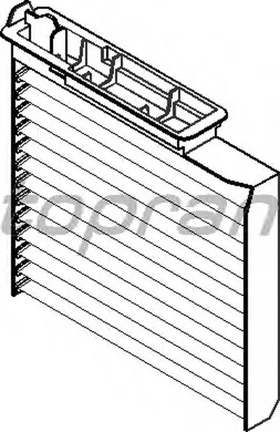 Фильтр, воздух во внутренном пространстве TOPRAN купить