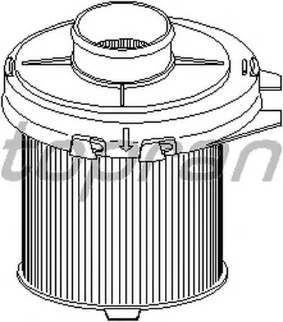 Воздушный фильтр TOPRAN купить
