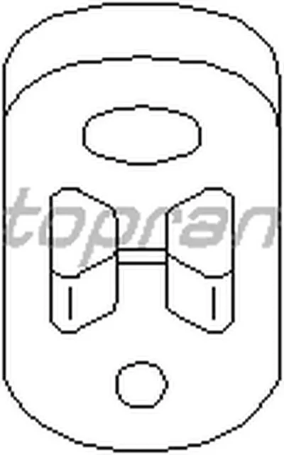 Кронштейн, глушитель TOPRAN купить