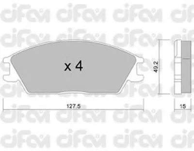 Комплект тормозных колодок, дисковый тормоз CIFAM купить