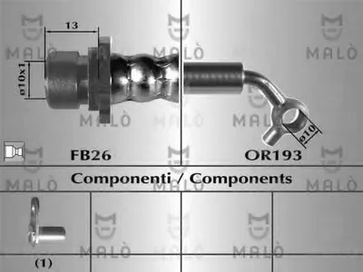 Тормозной шланг MALÒ купить
