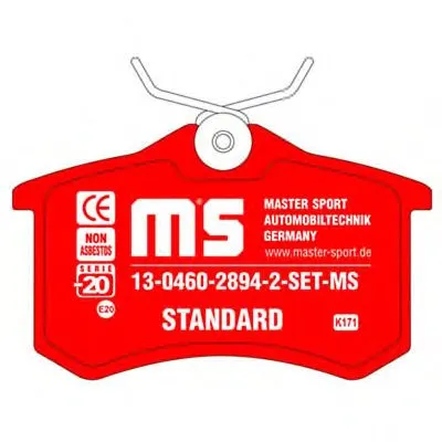 Комплект тормозных колодок, дисковый тормоз MASTER-SPORT купить