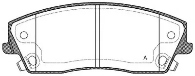 Комплект тормозных колодок, дисковый тормоз ADVANCE OPEN PARTS купить