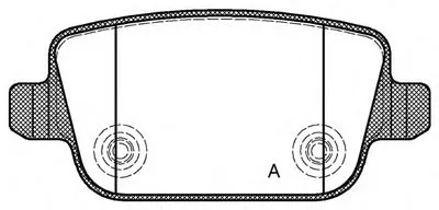 Комплект тормозных колодок, дисковый тормоз ADVANCE OPEN PARTS купить