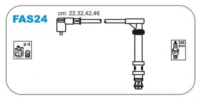 Комплект проводов зажигания JANMOR купить