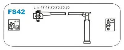 Комплект проводов зажигания JANMOR купить
