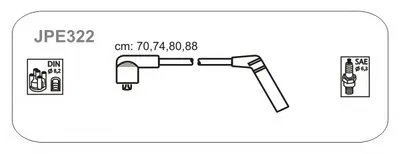 Комплект проводов зажигания JANMOR купить