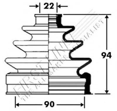 Пыльник, приводной вал FIRST LINE купить