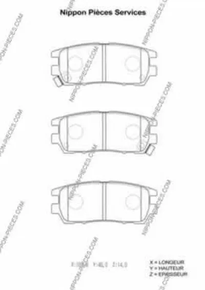 Комплект тормозных колодок, дисковый тормоз NPS купить