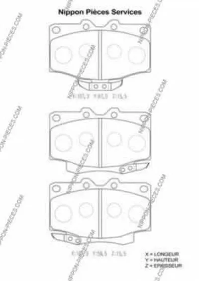 Комплект тормозных колодок, дисковый тормоз NPS купить