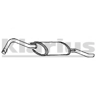 Глушитель выхлопных газов конечный KLARIUS купить