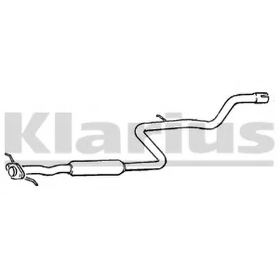 Средний глушитель выхлопных газов KLARIUS купить