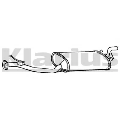 Глушитель выхлопных газов конечный KLARIUS купить