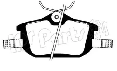 Комплект тормозных колодок, дисковый тормоз IPS Parts IPS Parts купить