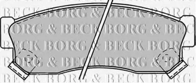 Комплект тормозных колодок, дисковый тормоз BORG & BECK купить