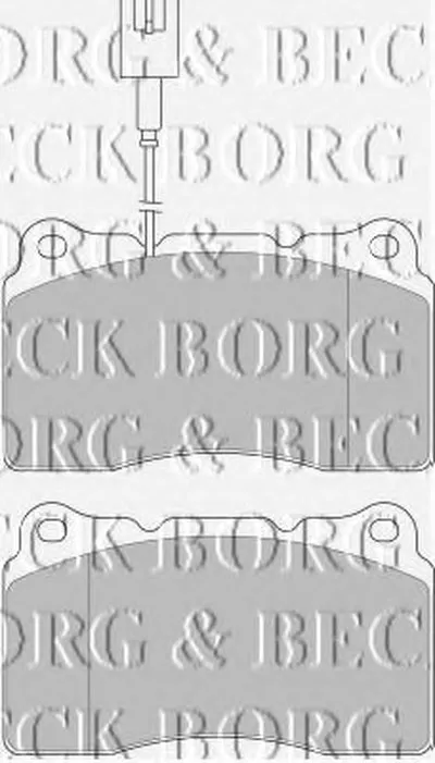 Комплект тормозных колодок, дисковый тормоз BORG & BECK купить