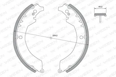 Комплект тормозных колодок WEEN купить