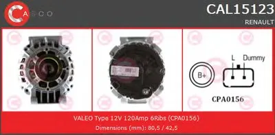 Генератор GENUINE SERIES CASCO купить