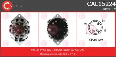 Генератор BRAND NEW SERIES CASCO купить