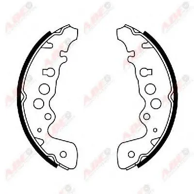 Комплект тормозных колодок ABE купить