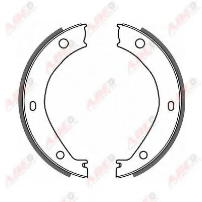 Комплект тормозных колодок, стояночная тормозная система ABE купить