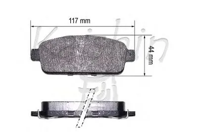 Комплект тормозных колодок, дисковый тормоз KAISHIN купить
