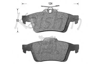 Комплект тормозных колодок, дисковый тормоз KAISHIN купить