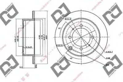 Тормозной диск DJ PARTS купить
