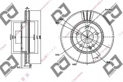 Тормозной диск DJ PARTS купить
