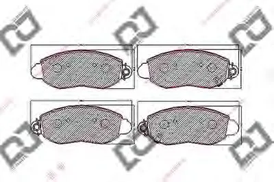 Комплект тормозных колодок, дисковый тормоз DJ PARTS купить