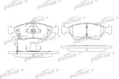 Комплект тормозных колодок, дисковый тормоз PATRON купить
