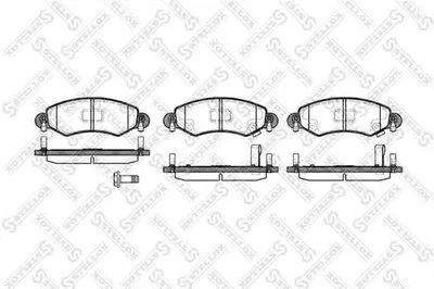 Комплект тормозных колодок, дисковый тормоз STELLOX купить