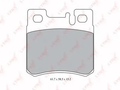 Комплект тормозных колодок, дисковый тормоз LYNXauto купить