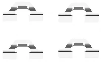 Комплектующие, колодки дискового тормоза HELLA PAGID купить