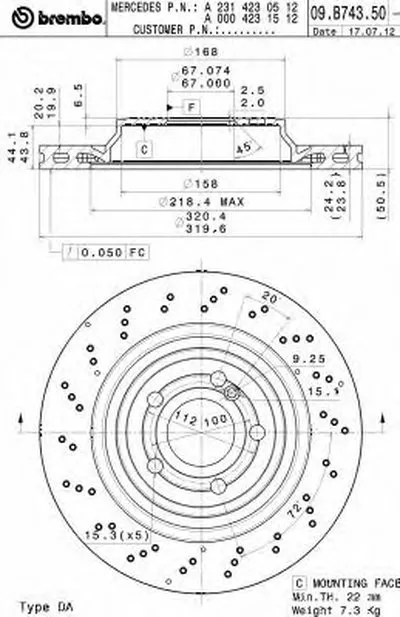 Тормозной диск COATED DISC LINE AP купить