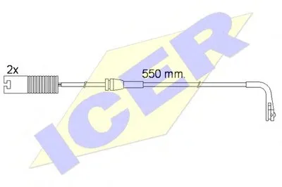 Сигнализатор, износ тормозных колодок ICER купить