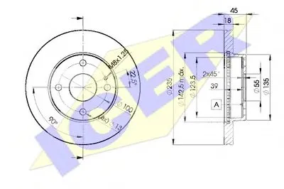 Тормозной диск ICER купить