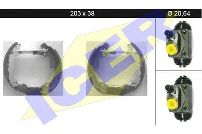 Комплект тормозных колодок ICER купить