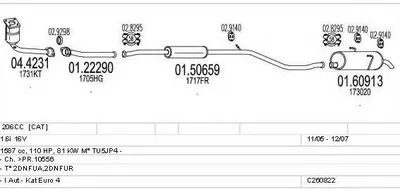 Система выпуска ОГ MTS купить