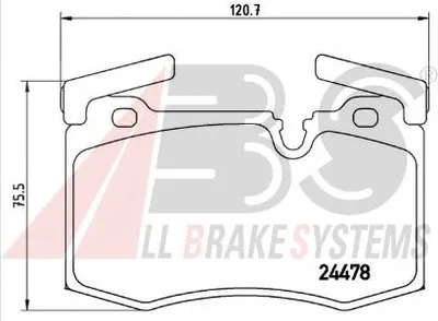 Комплект тормозных колодок, дисковый тормоз SPORTLINE A.B.S. купить