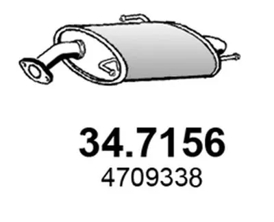 Глушитель выхлопных газов конечный ASSO купить