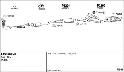 Система выпуска ОГ FENNO купить