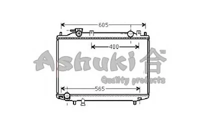 Радиатор, охлаждение двигателя ASHUKI купить