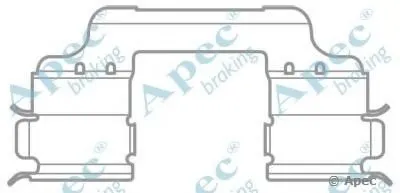 Комплектующие, тормозные колодки APEC braking купить